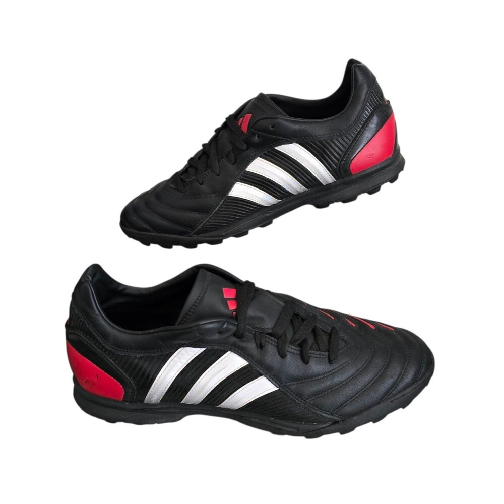 Adidas Predator Pulse Vintage Soccer Shoes Mens Size 10.5 TRX Turf Red Black